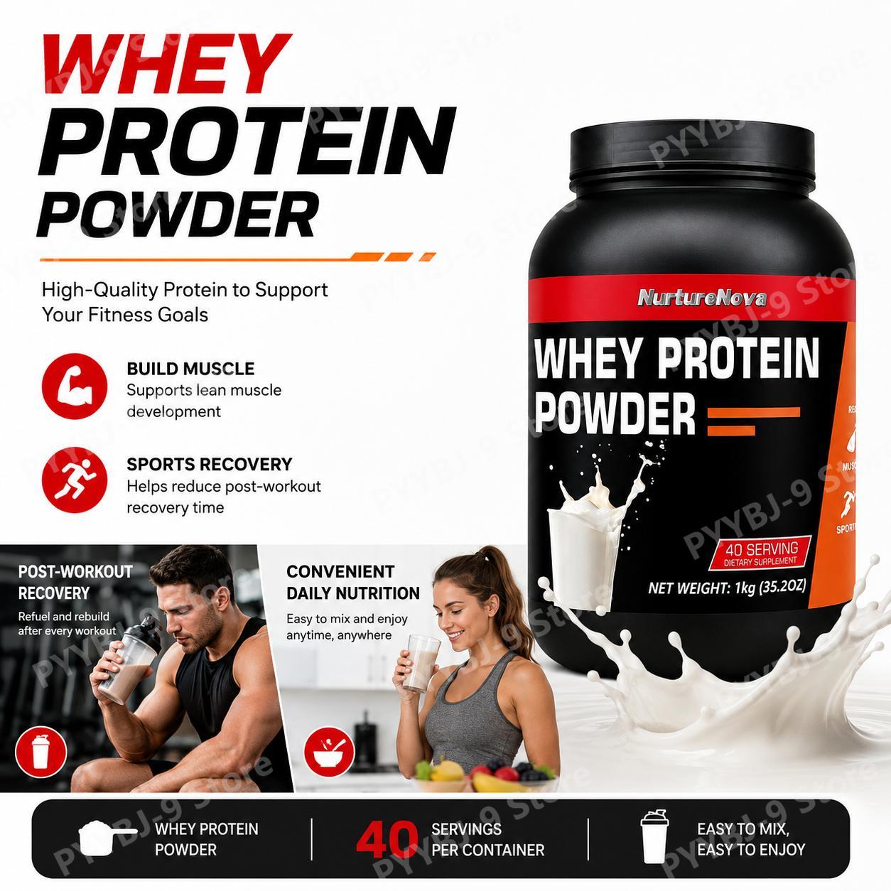 Nutrition Of Fitness - NurtureNova Whey Protein Powder Milk Flavor