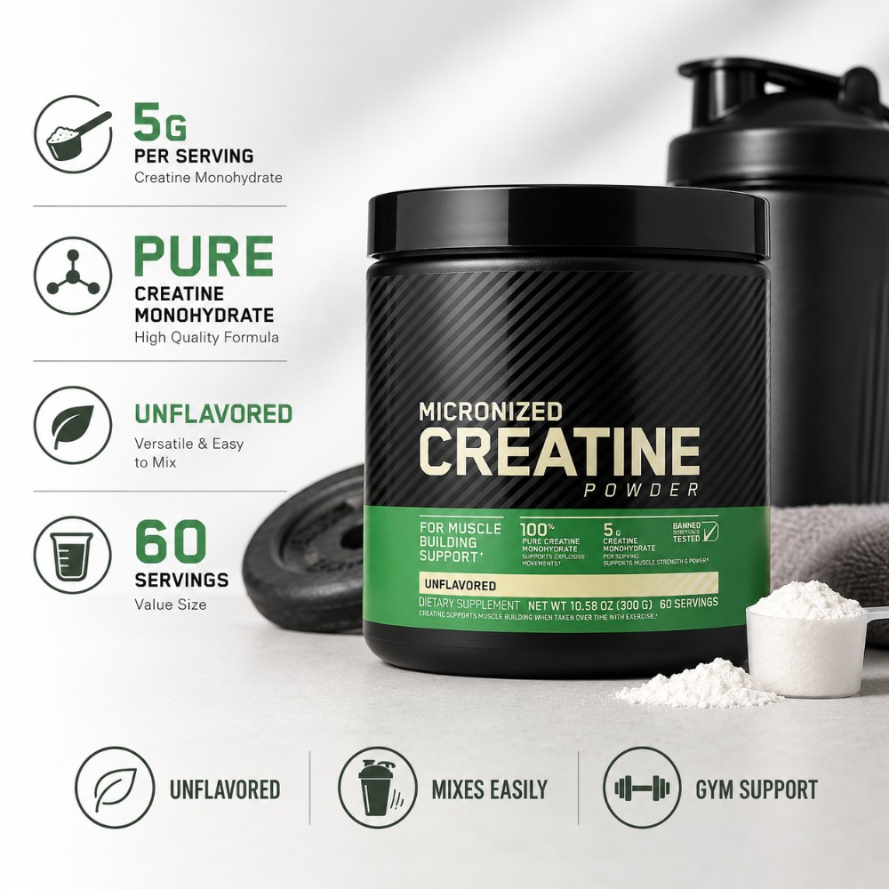 Nutrition Of Fitness - Kreatyna Monohydrat w Proszku 300g Wsparcie